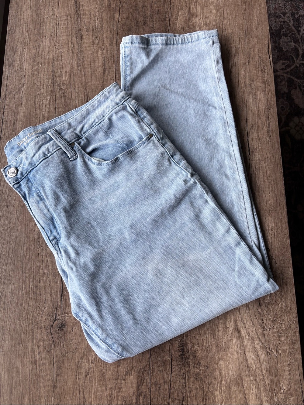 Laurie Felt Pale Blue Slim Straight Jeans